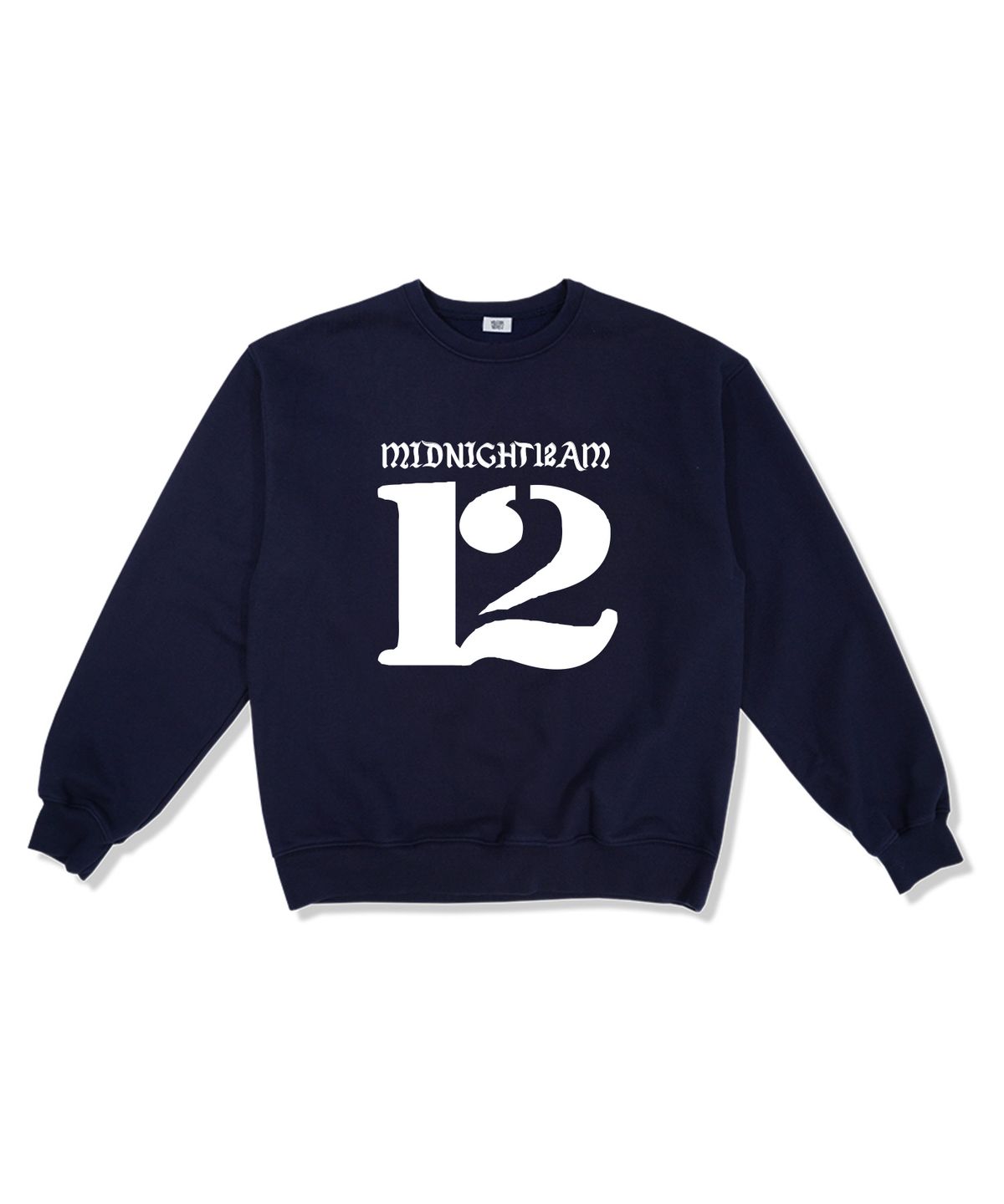미드나잇12에이엠(MIDNIGHT12AM) [기모선택] 빅12미드 오버핏 특양면 스웨트셔츠 4color