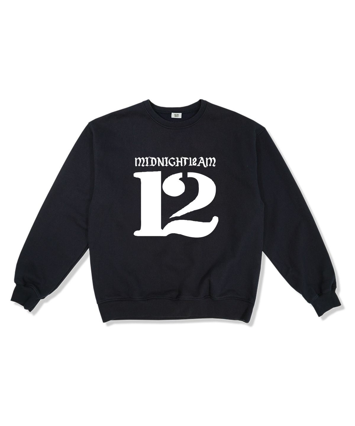 미드나잇12에이엠(MIDNIGHT12AM) [기모선택] 빅12미드 오버핏 특양면 스웨트셔츠 4color
