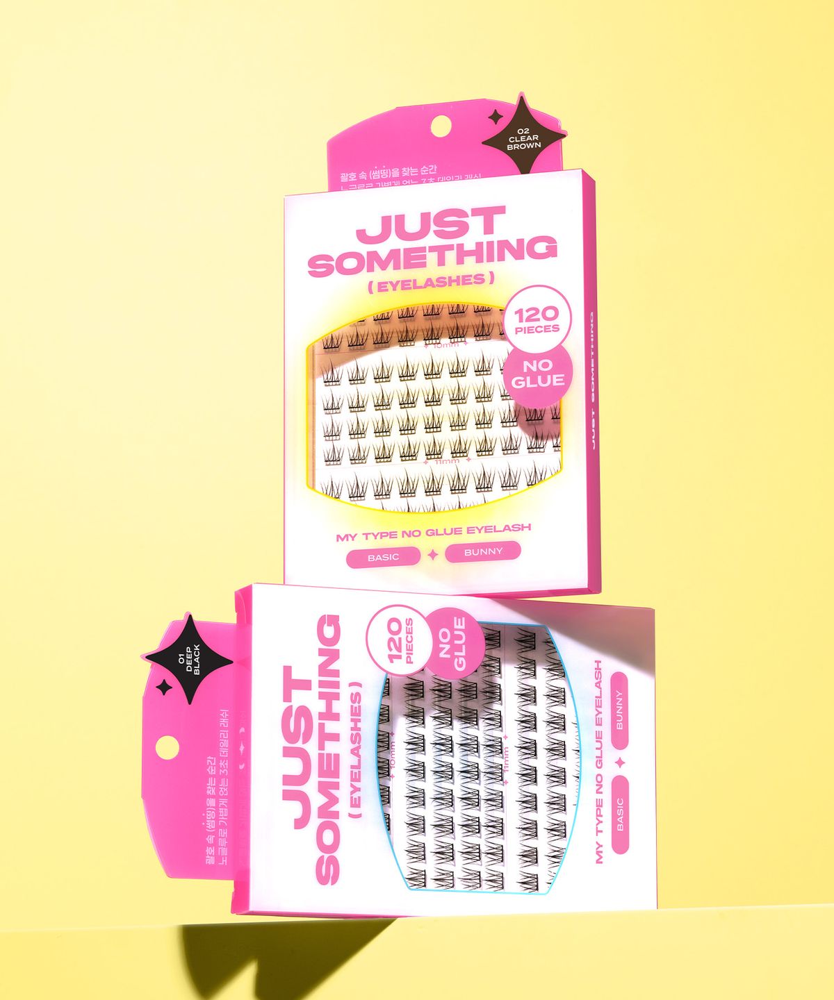 저스트썸띵(JUST SOMETHING) [2pack] 마이 타입 노글루 속눈썹 베이직 버니 (240pcs)