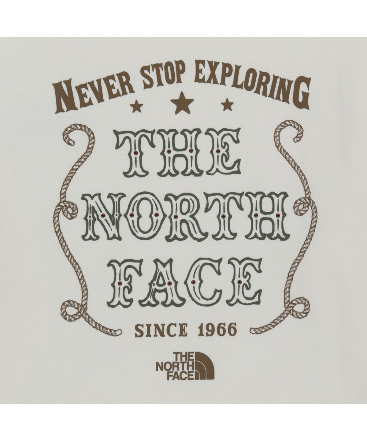 노스페이스(THE NORTH FACE) NT7TR51K 빈티지 긴팔 라운드티 CREAM