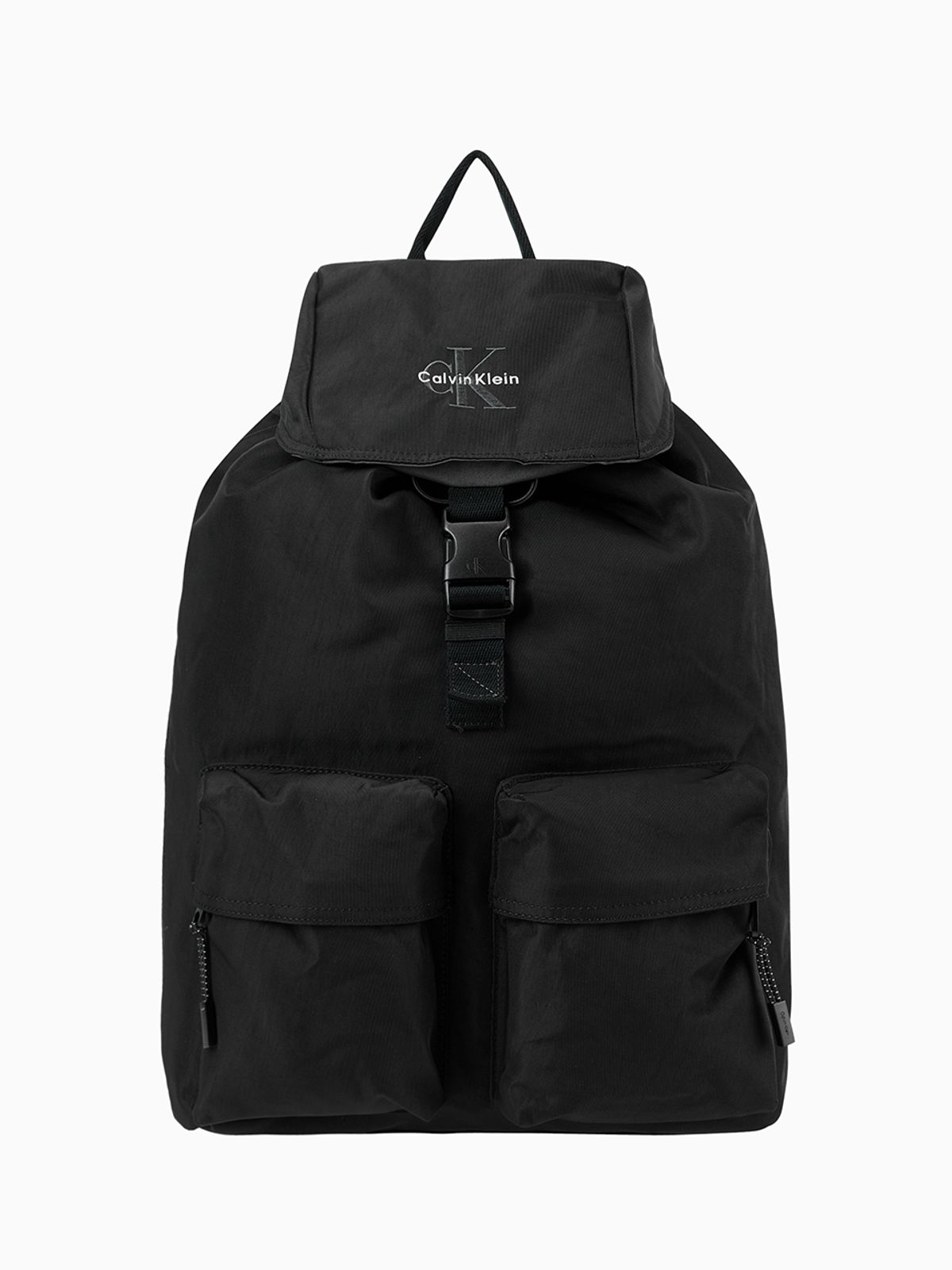 캘빈클라인 진(CALVIN KLEIN JEANS) 볼드 로고 나일론 플랩 백팩 4D3270G UB1