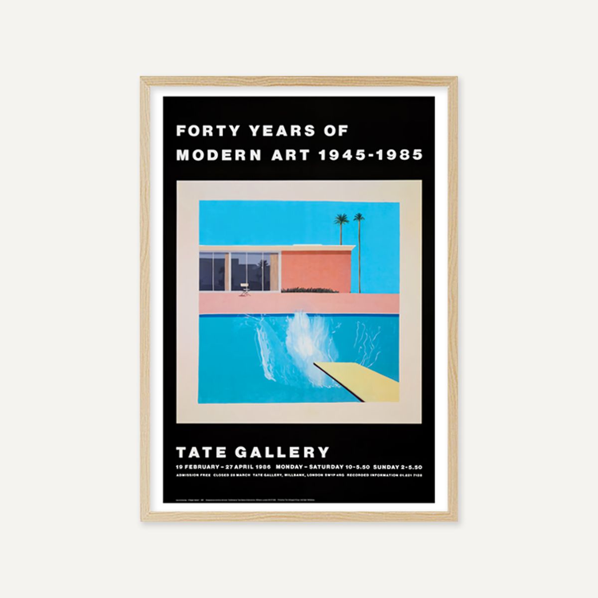 그릿시즌(GREET SEASON) 데이비드 호크니 A Bigger Splash_Forty Years of Modern Art (액자 포함)