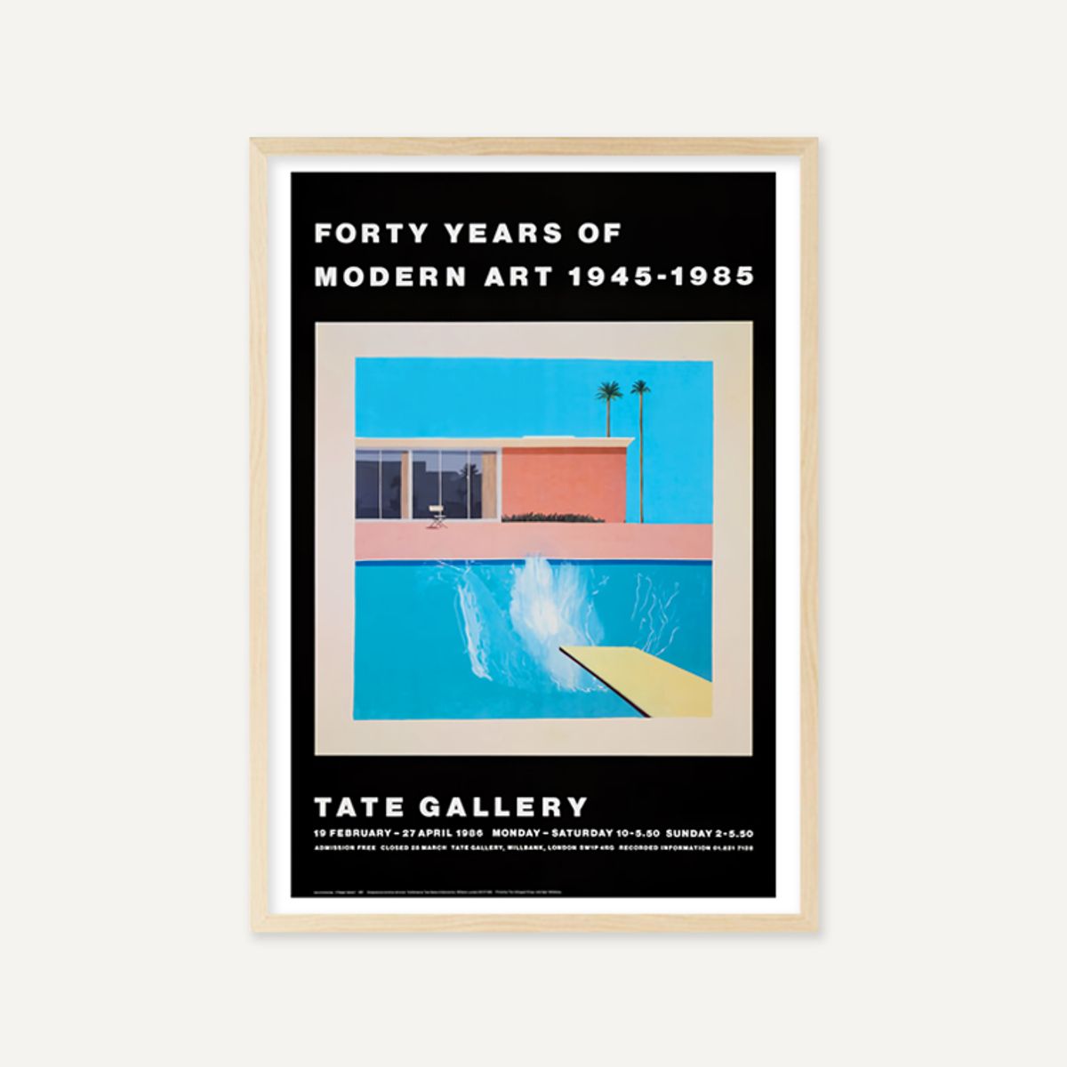그릿시즌(GREET SEASON) 데이비드 호크니 A Bigger Splash_Forty Years of Modern Art (액자 포함)
