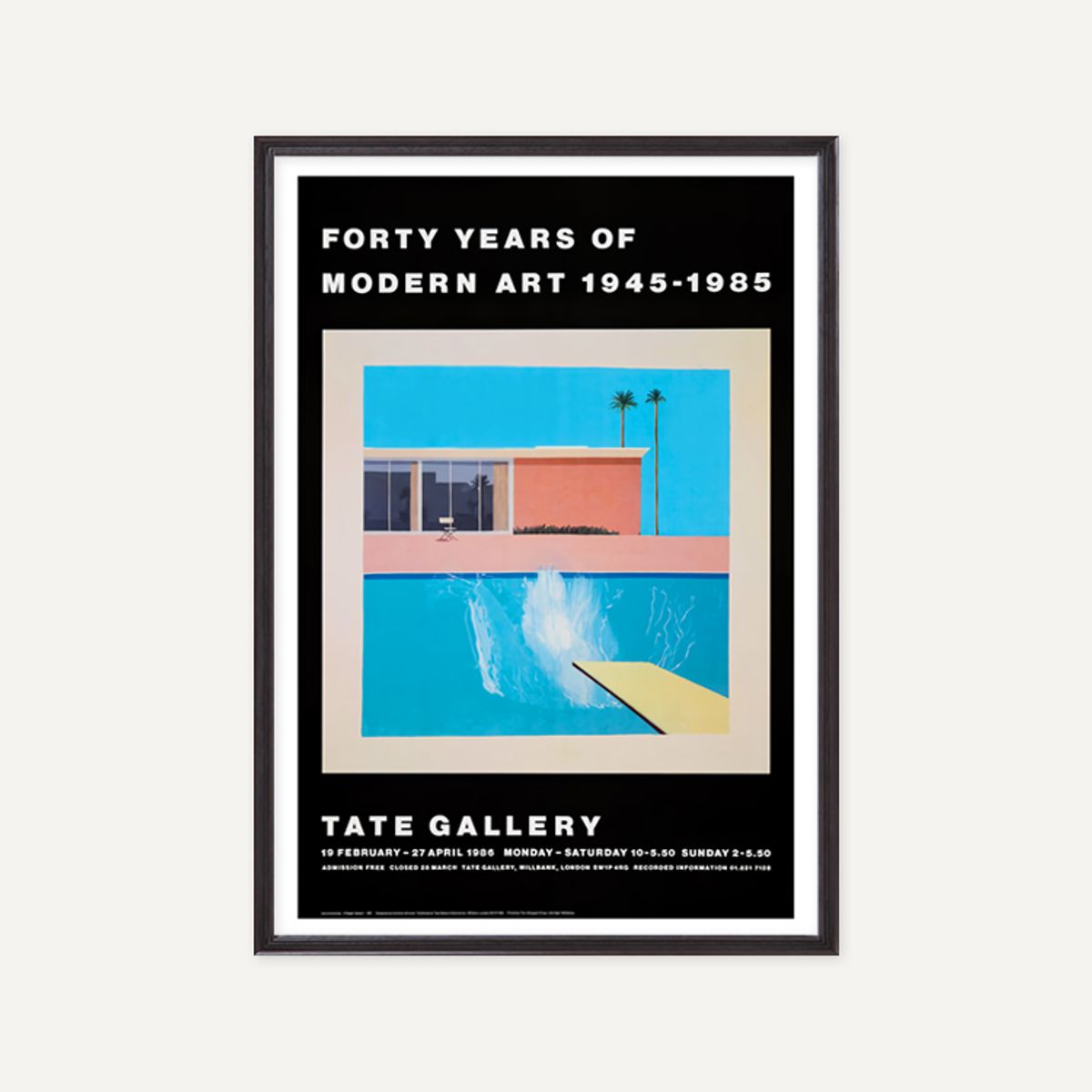 그릿시즌(GREET SEASON) 데이비드 호크니 A Bigger Splash_Forty Years of Modern Art (액자 포함)