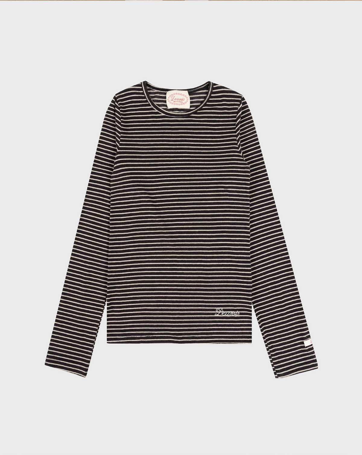 디어시스(Dearsis) Wool Stripe Long Sleeve (Brown)