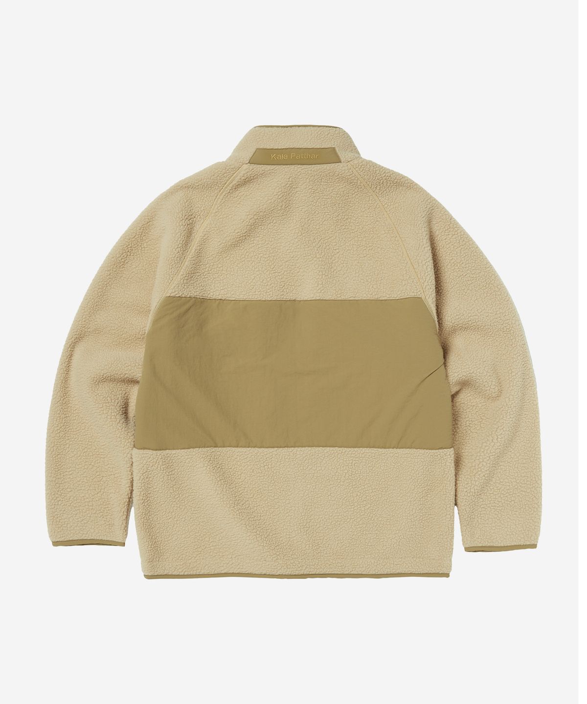 칼라파타르(KALAPATTHAR) KP LOGO UTILITY POCKET HEAVY FLEECE JACKET - BEIGE