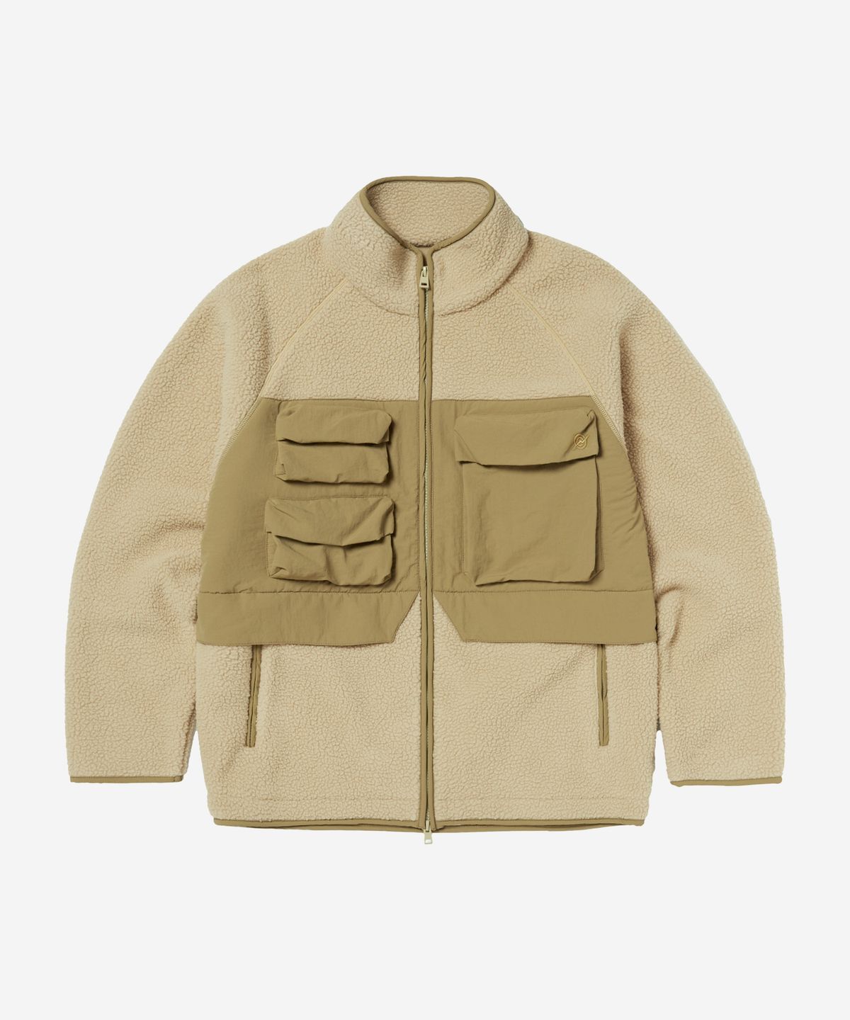 칼라파타르(KALAPATTHAR) KP LOGO UTILITY POCKET HEAVY FLEECE JACKET - BEIGE