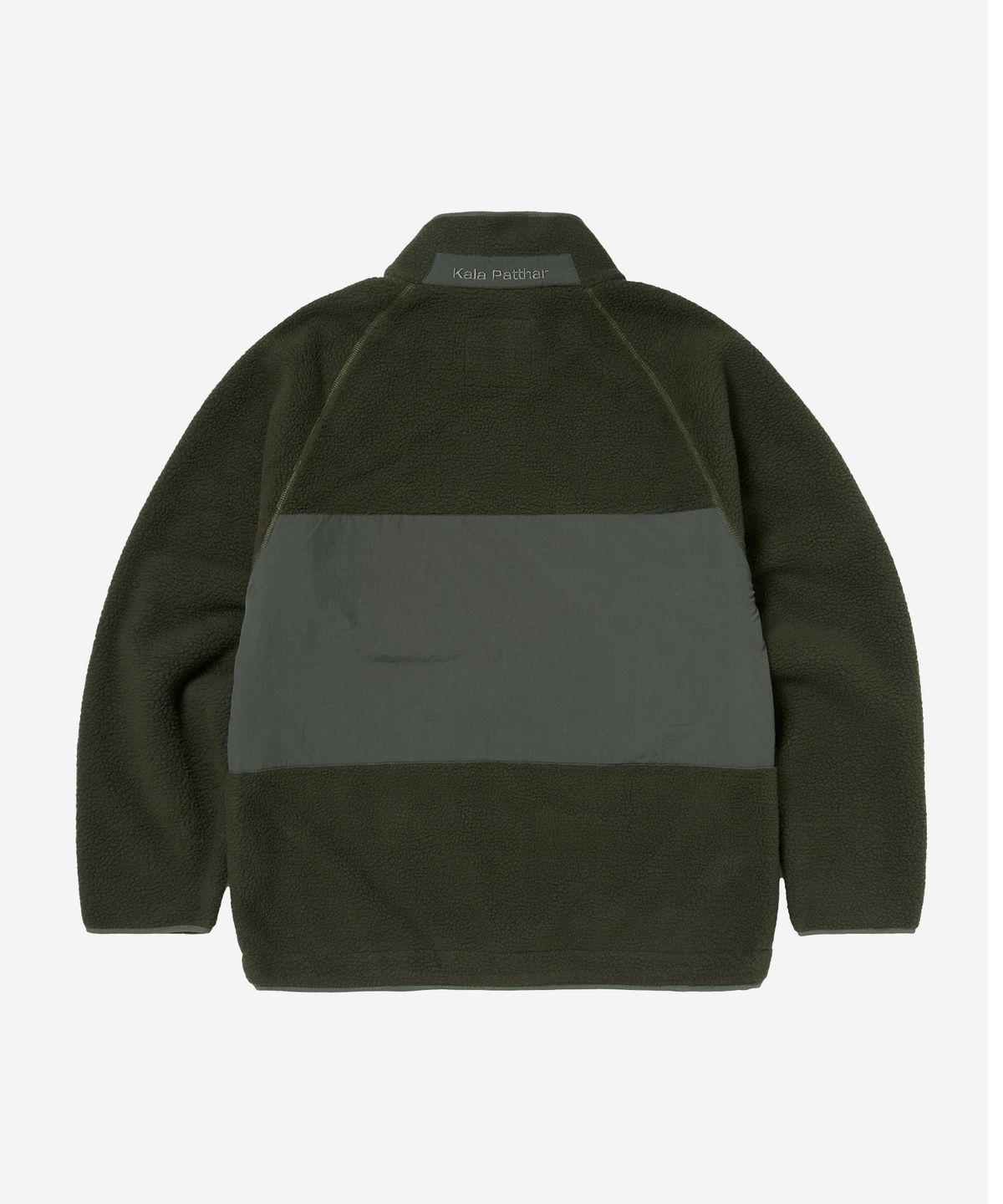 칼라파타르(KALAPATTHAR) KP LOGO UTILITY POCKET HEAVY FLEECE JACKET - KHAKI
