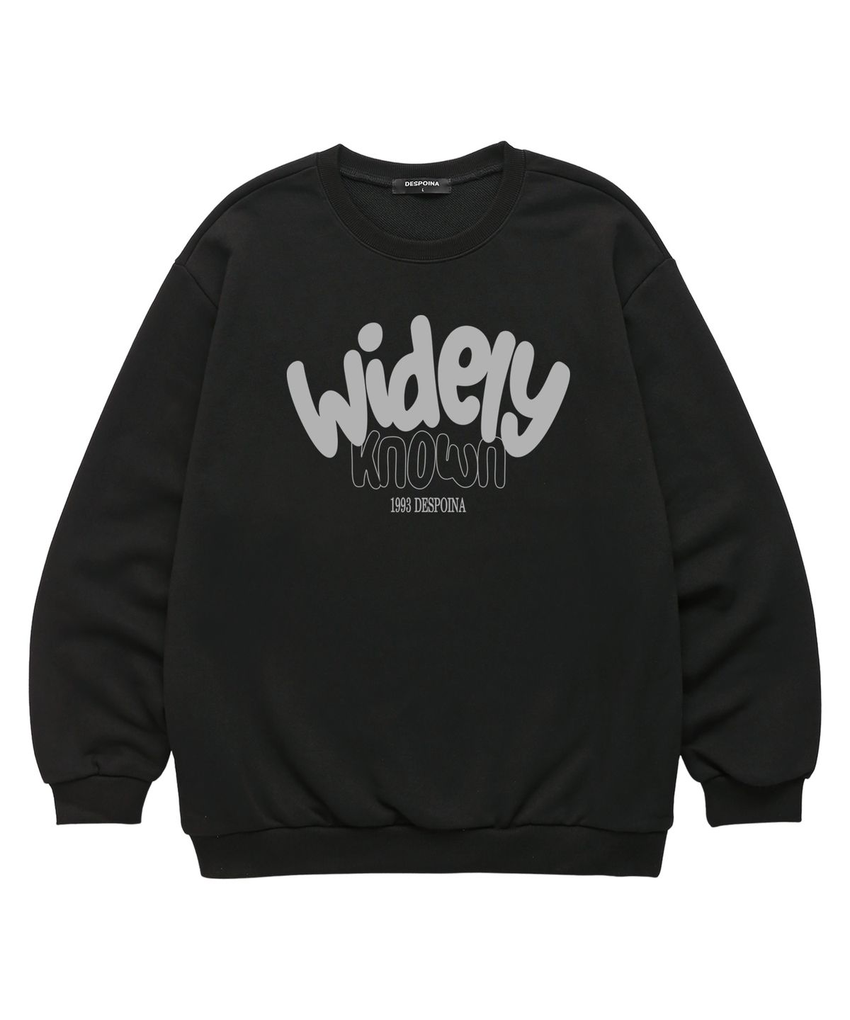 우즈(OUSE) WIDELY KNOWN 맨투맨 (DLS036) 블랙