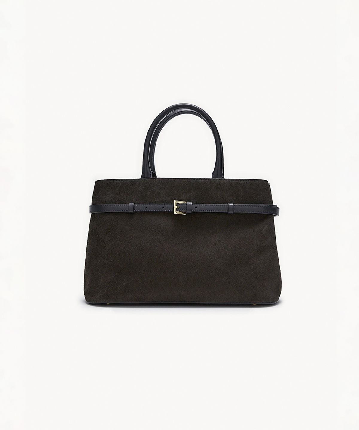 끌라베(CLAVE) 루나 스웨이드 다크 브라운 토트백 (LUNA Suede dark brown Tote Bag)