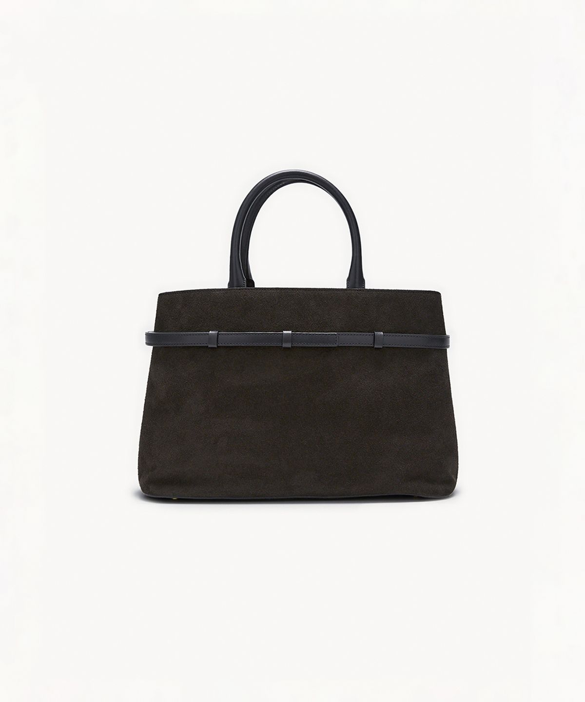 끌라베(CLAVE) 루나 스웨이드 다크 브라운 토트백 (LUNA Suede dark brown Tote Bag)