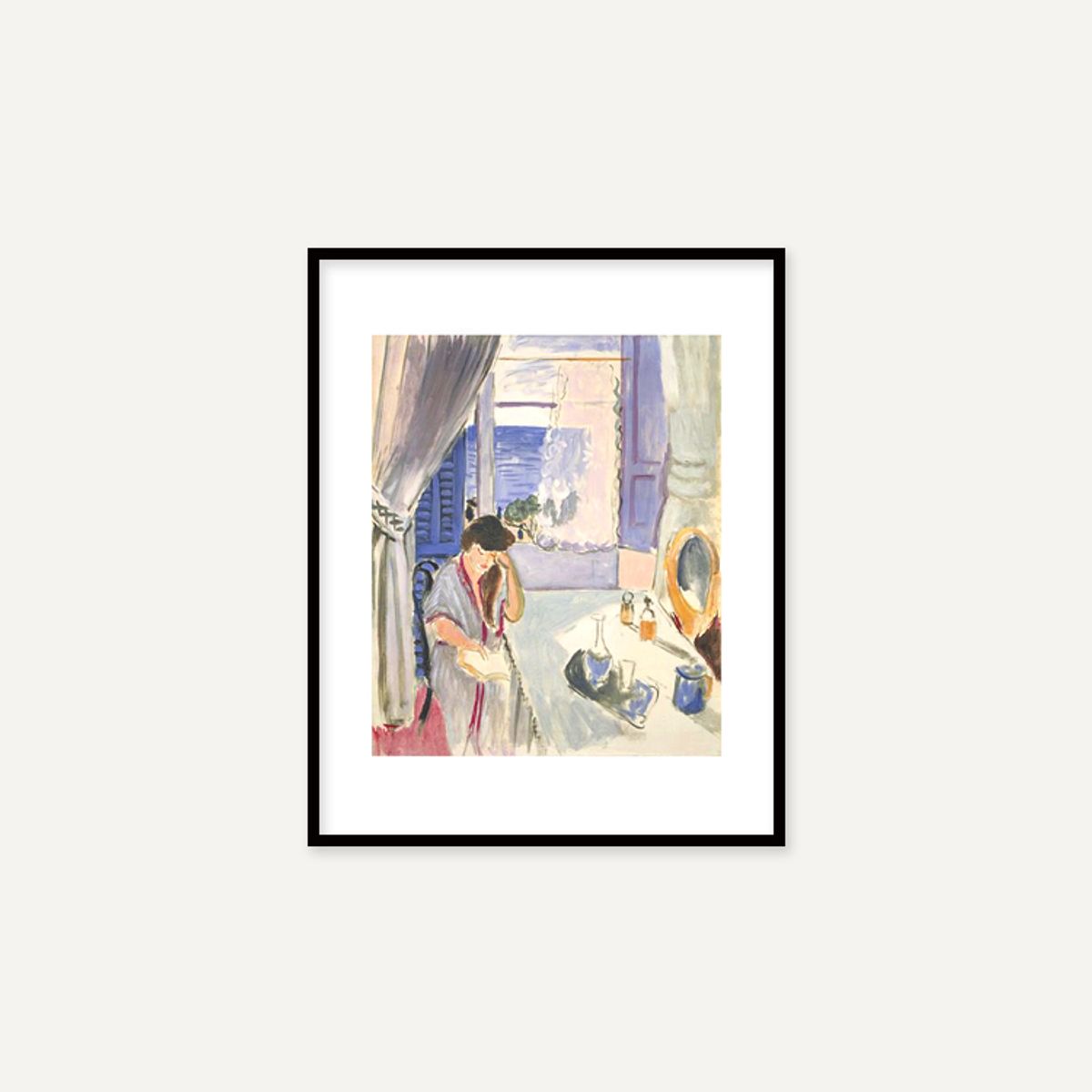 그릿시즌(GREET SEASON) 앙리 마티스 Woman Reading at a Dressing Table, 1919 (액자 포함)
