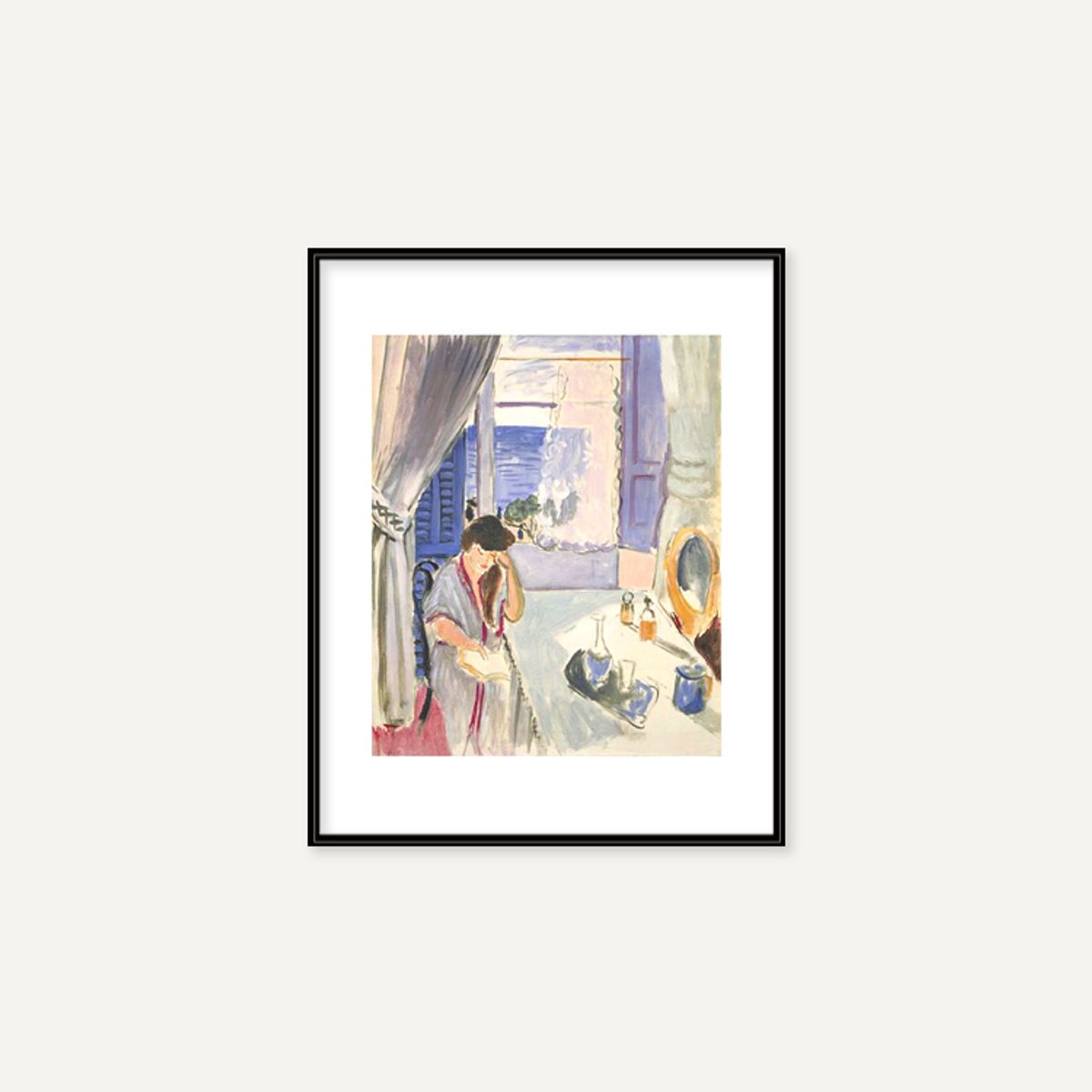 그릿시즌(GREET SEASON) 앙리 마티스 Woman Reading at a Dressing Table, 1919 (액자 포함)