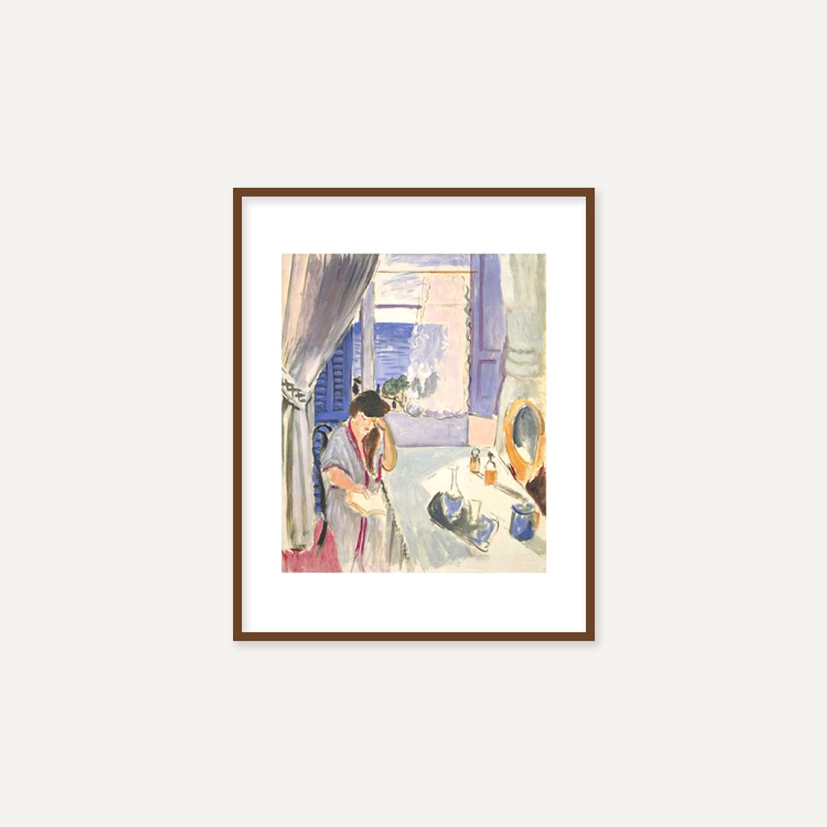 그릿시즌(GREET SEASON) 앙리 마티스 Woman Reading at a Dressing Table, 1919 (액자 포함)
