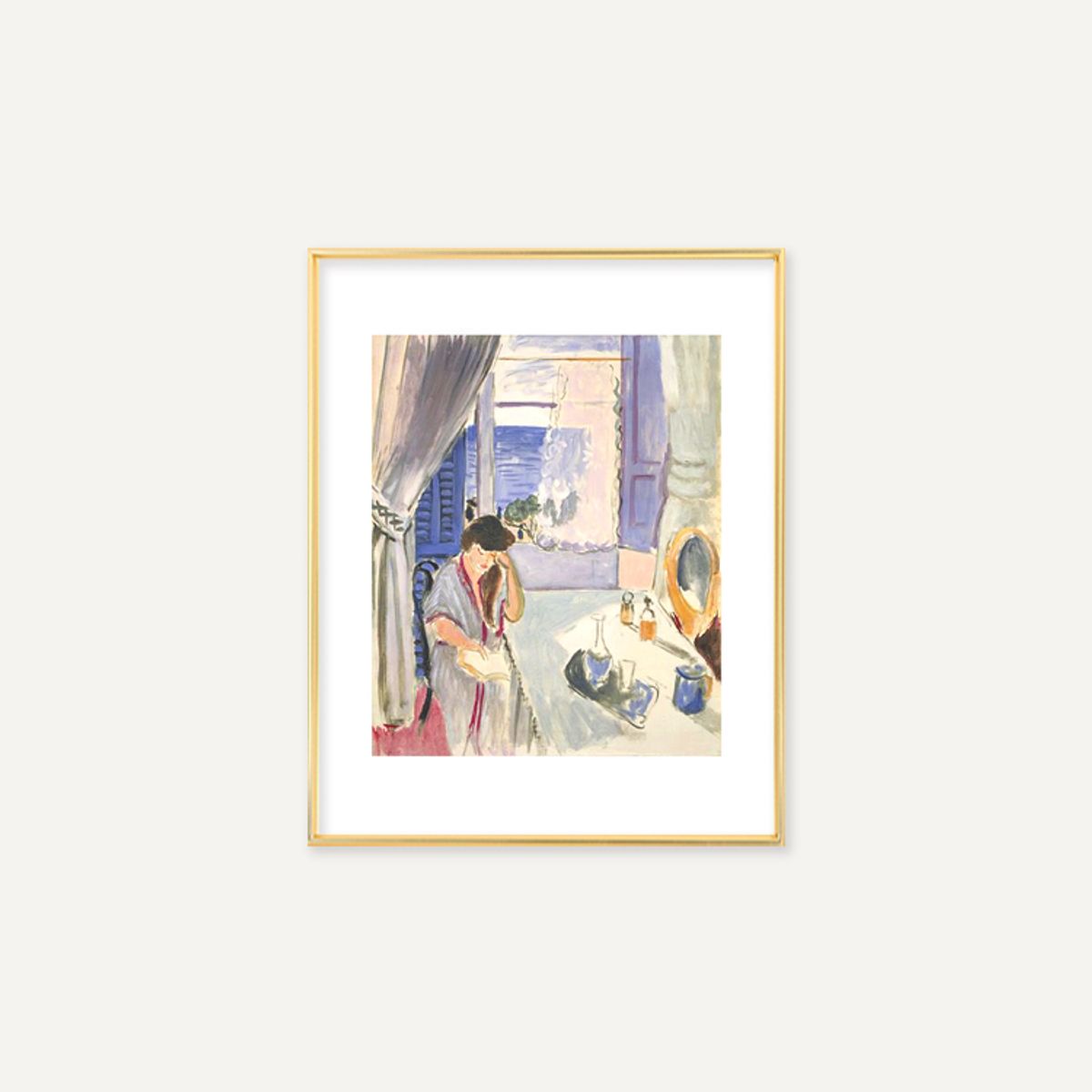 그릿시즌(GREET SEASON) 앙리 마티스 Woman Reading at a Dressing Table, 1919 (액자 포함)