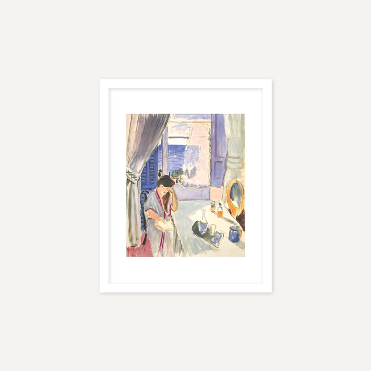 그릿시즌(GREET SEASON) 앙리 마티스 Woman Reading at a Dressing Table, 1919 (액자 포함)