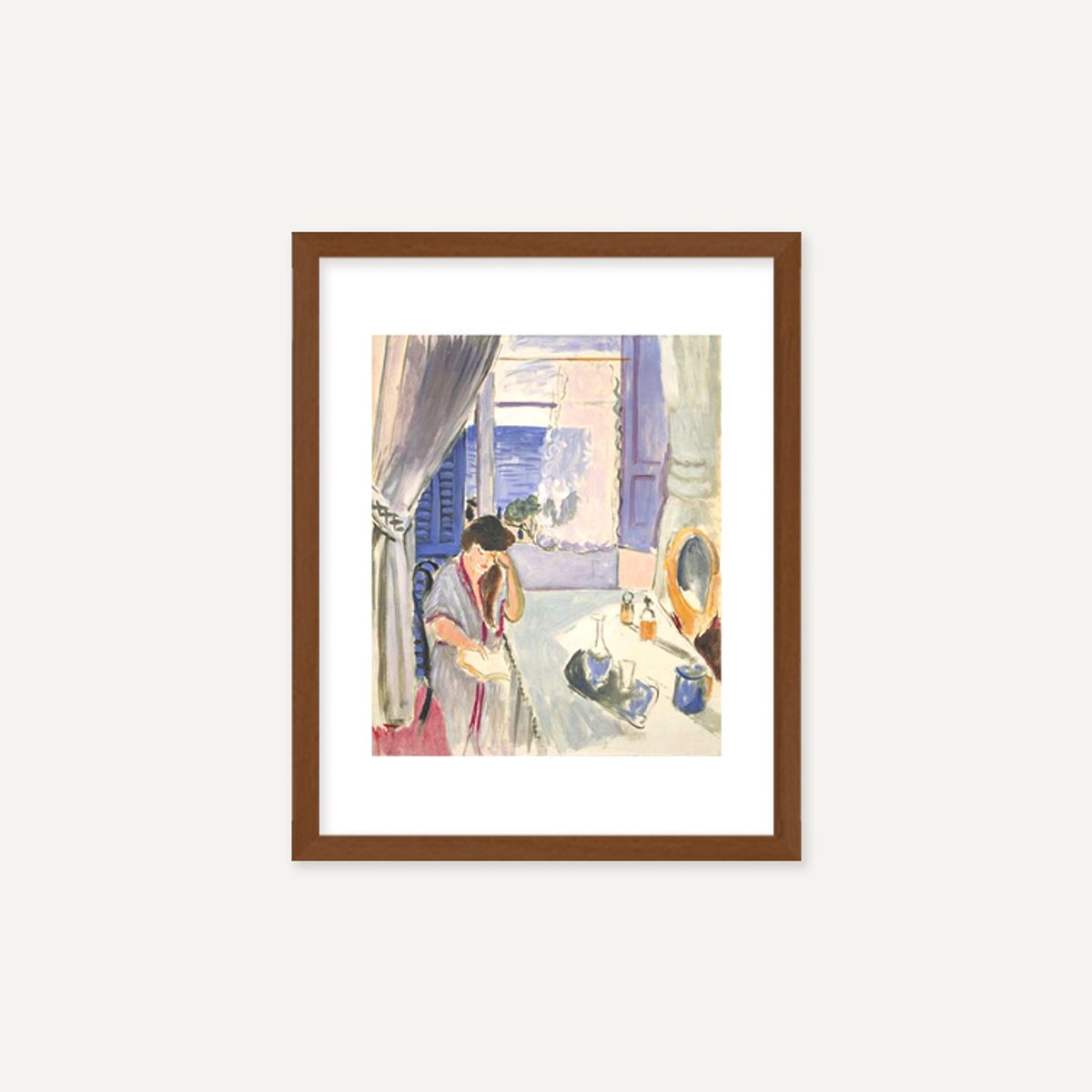 그릿시즌(GREET SEASON) 앙리 마티스 Woman Reading at a Dressing Table, 1919 (액자 포함)