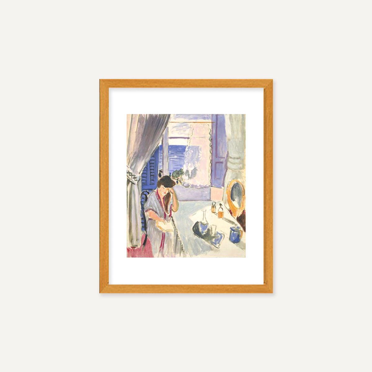 그릿시즌(GREET SEASON) 앙리 마티스 Woman Reading at a Dressing Table, 1919 (액자 포함)