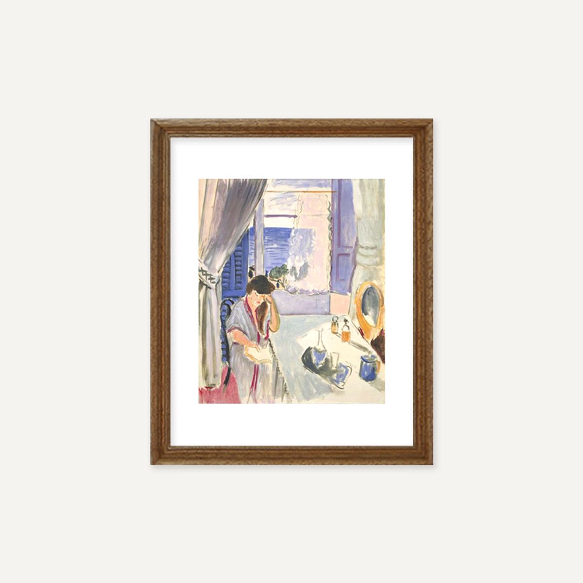 그릿시즌(GREET SEASON) 앙리 마티스 Woman Reading at a Dressing Table, 1919 (액자 포함)