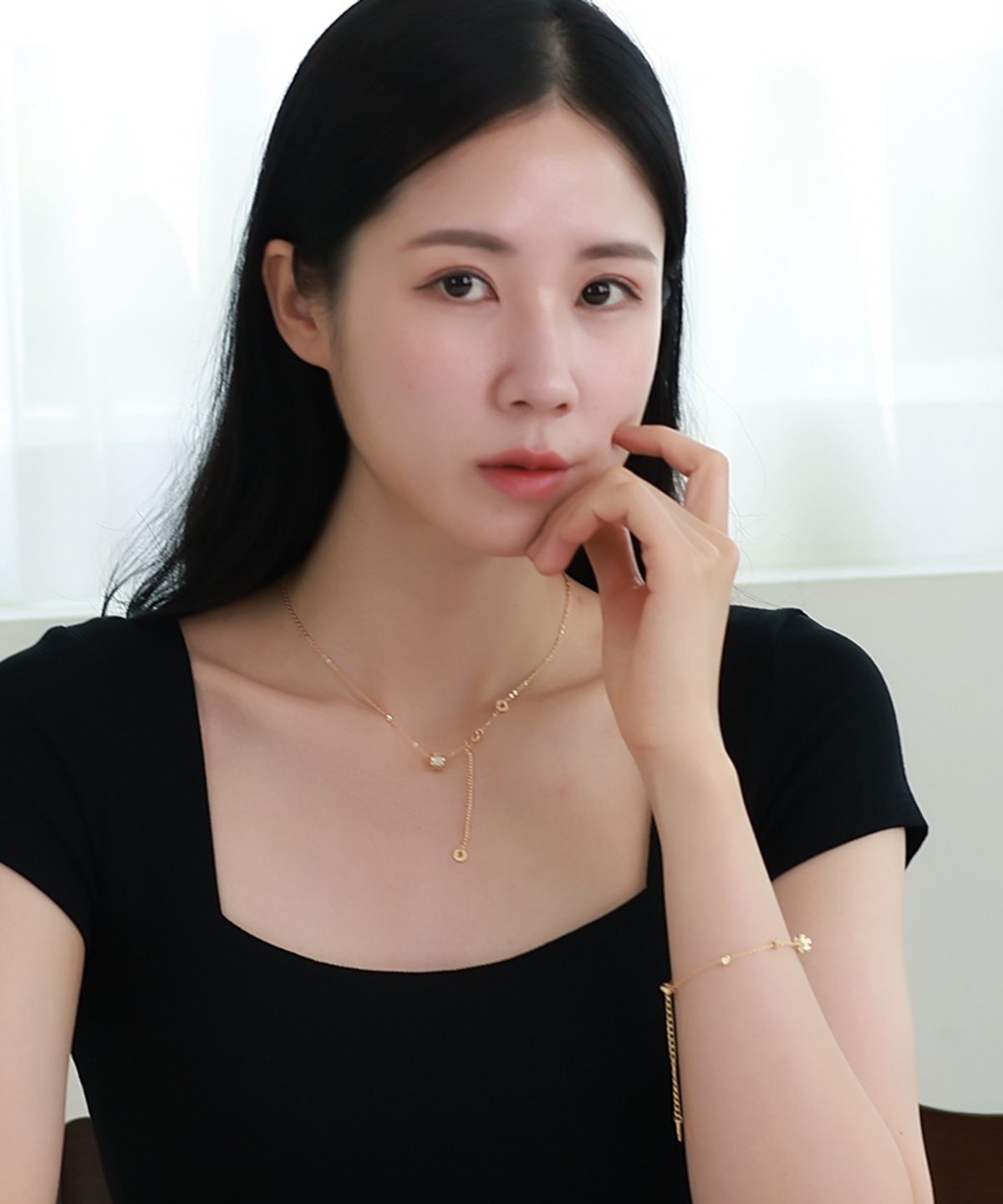 블랑시에르(BLANCIER) 토네우 행어링 BL252N1029 여자 목걸이