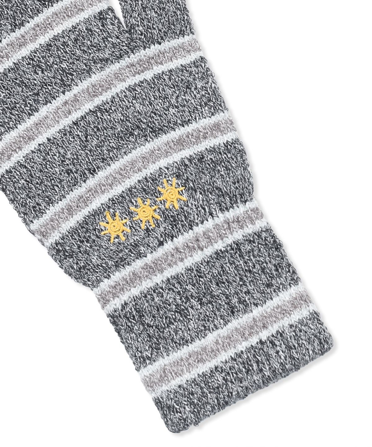 글랙(GLACK) GAC023 썬 스트라이프 니트 장갑 (CHARCOAL GRAY)