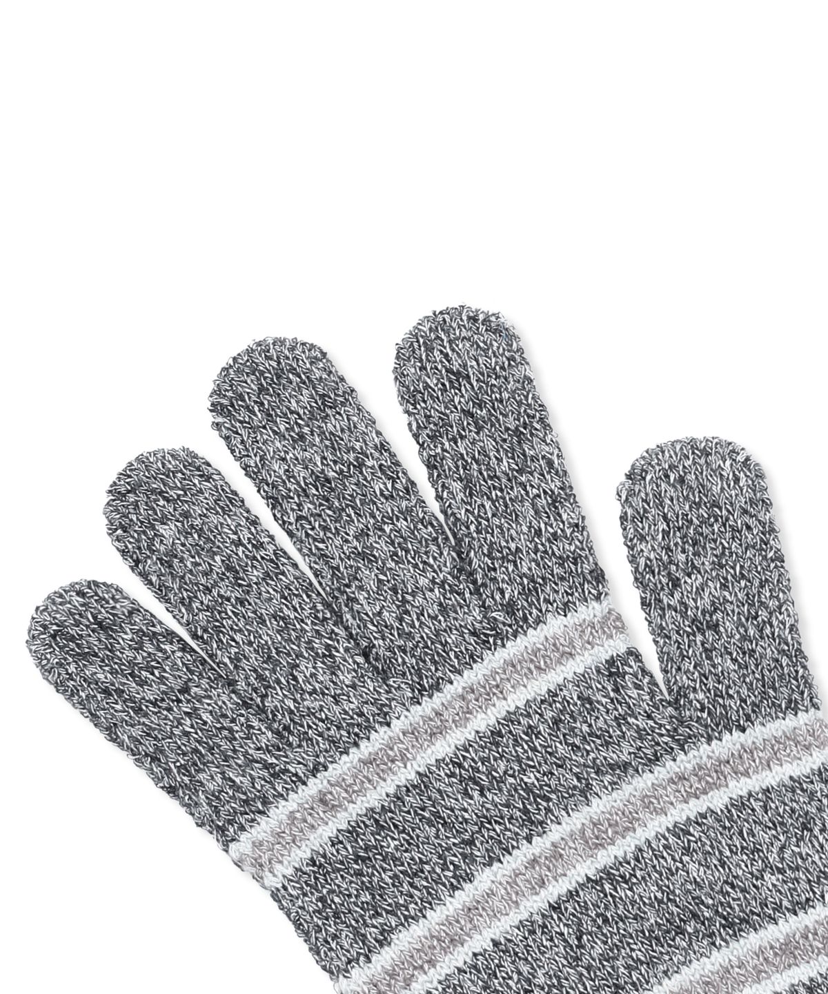 글랙(GLACK) GAC023 썬 스트라이프 니트 장갑 (CHARCOAL GRAY)