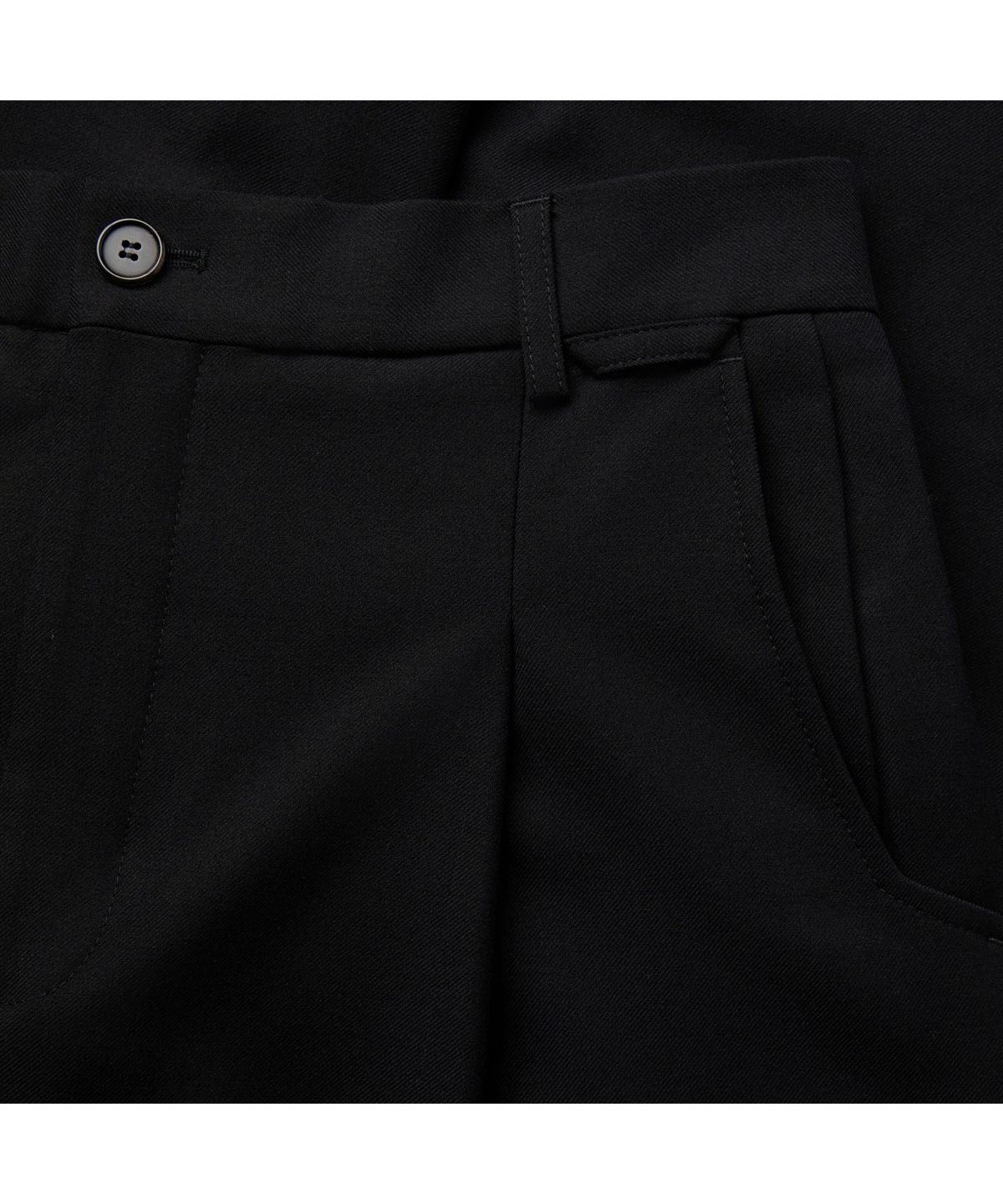 커스텀멜로우(CUSTOMELLOW) Black Wide Fit Pants C9PAW25541BKX