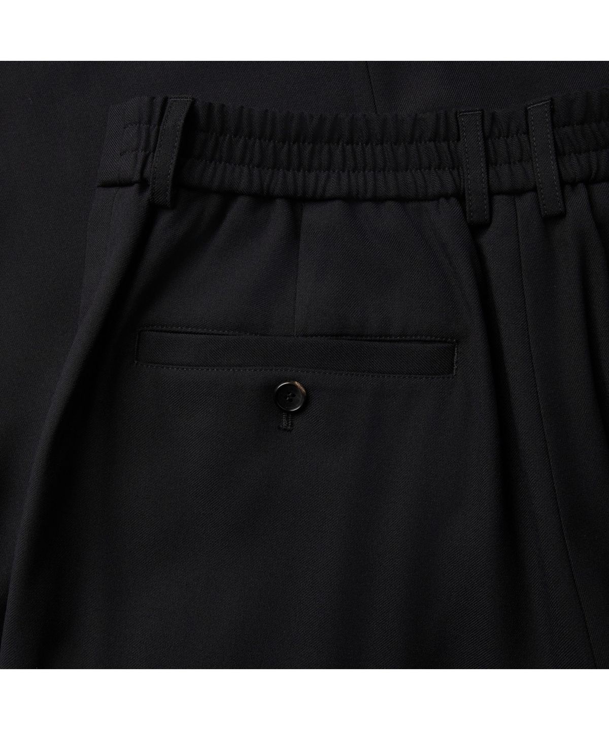 커스텀멜로우(CUSTOMELLOW) Black Wide Fit Pants C9PAW25541BKX