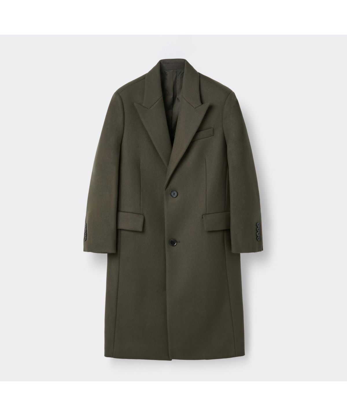 커스텀멜로우(CUSTOMELLOW) Beige Oversized Fit Peaked Lapel Coat CWCAW25712BED