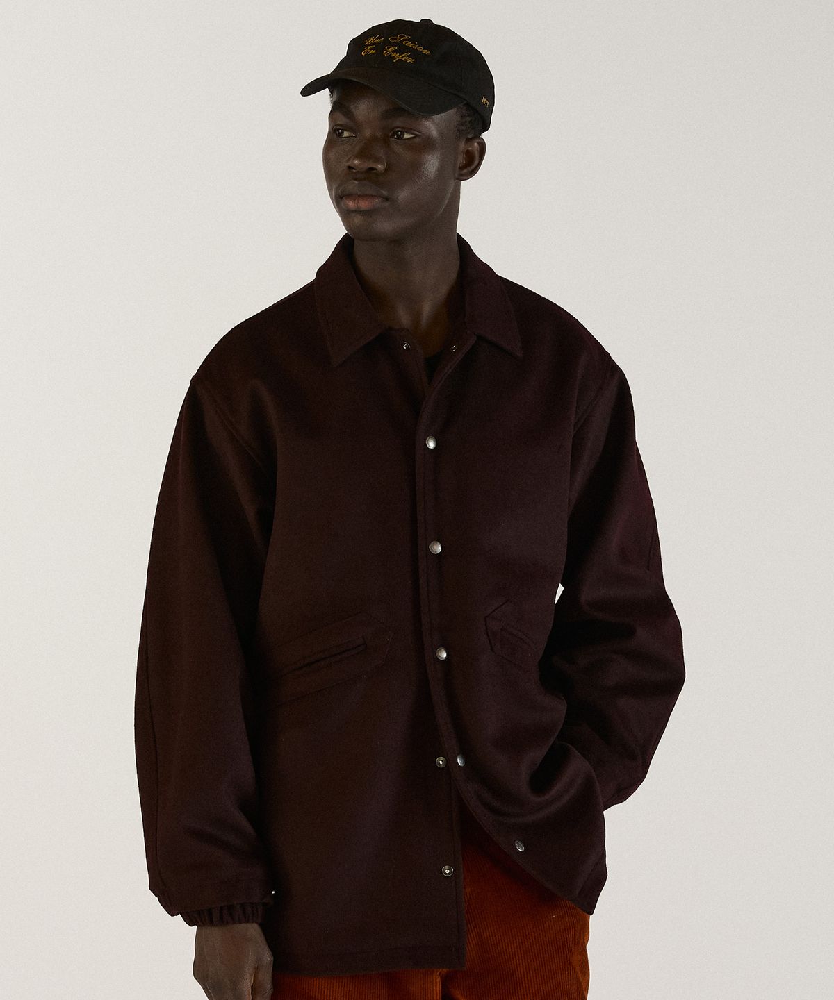 필프(PEALP) Wool Low Liner Half Jacket 23(Purple)