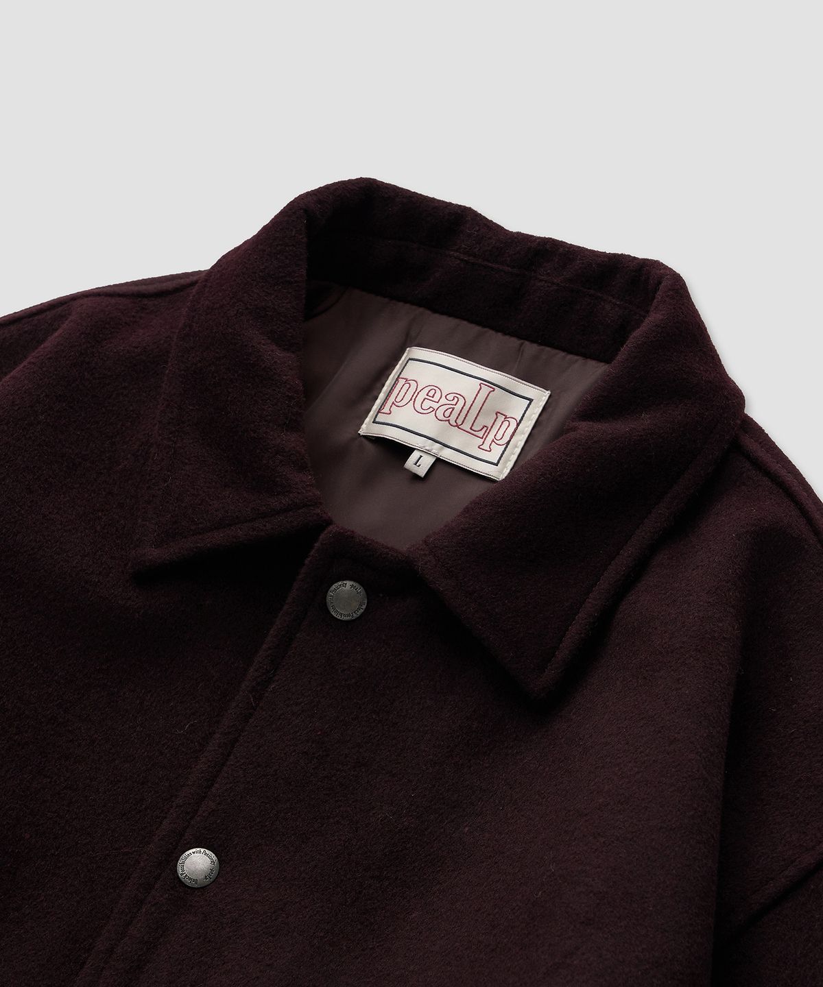 필프(PEALP) Wool Low Liner Half Jacket 23(Purple)