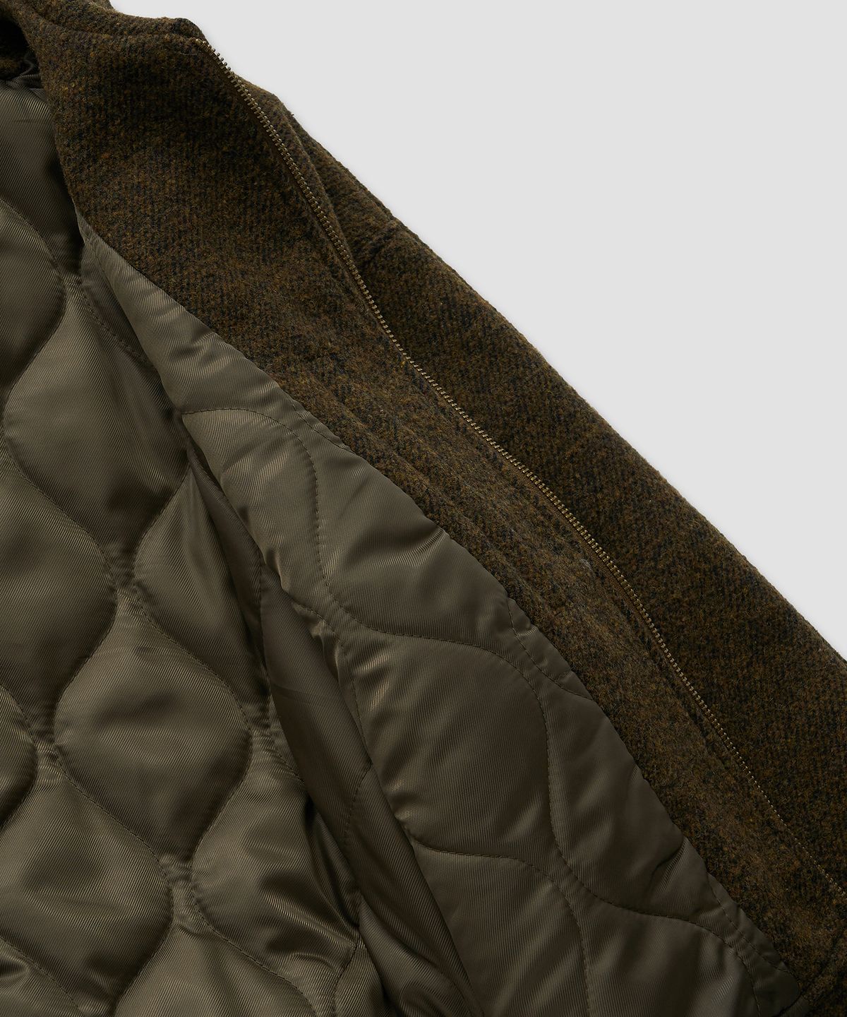 필프(PEALP) Heritage Wool Zip-Up Jumper 26(Brown)