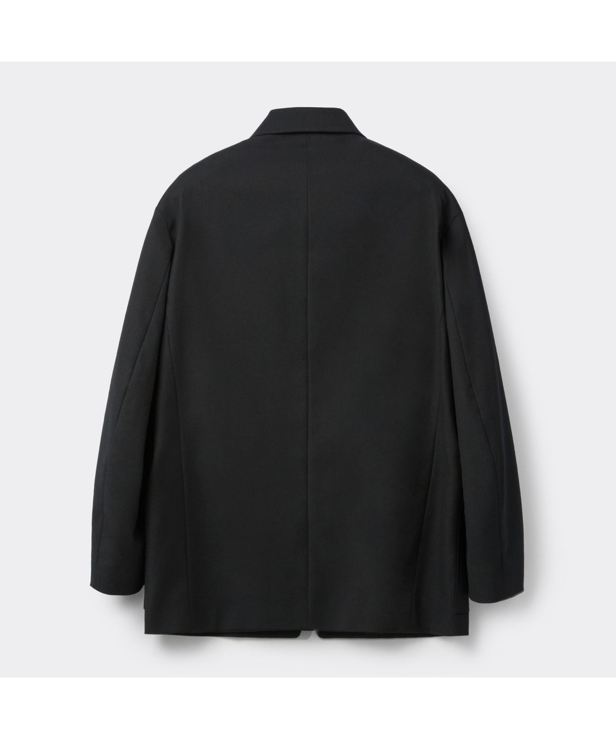 커스텀멜로우(CUSTOMELLOW) Black Oversized Fit Cotton Wool Setup Jacket CWJAW25642BKX