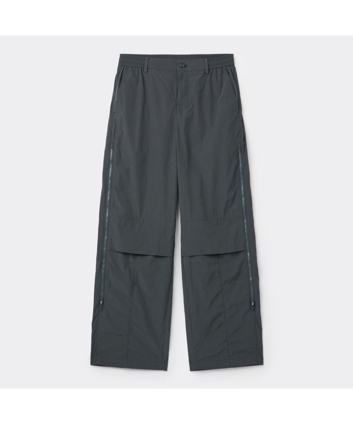 커스텀멜로우(CUSTOMELLOW) Grey Side Zip Detail Pants CWPAW25553GYD