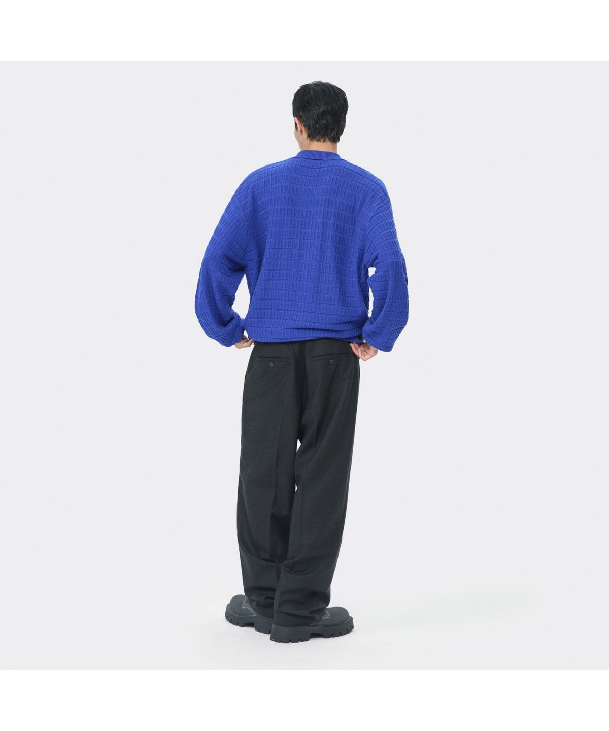 커스텀멜로우(CUSTOMELLOW) Grey Wide Fit Pants CWPAW25541GYD