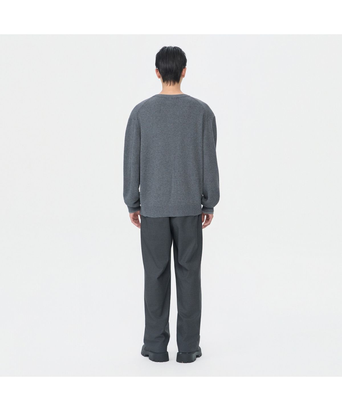 커스텀멜로우(CUSTOMELLOW) Grey Wide Fit Pants CWPAW25541GYD