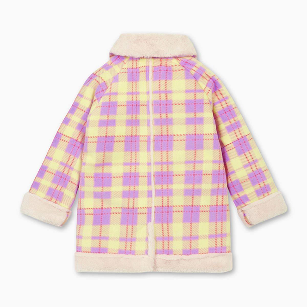 베네통키즈(BENETTONKIDS) 플리스 체크 무스탕_QACT04561LV