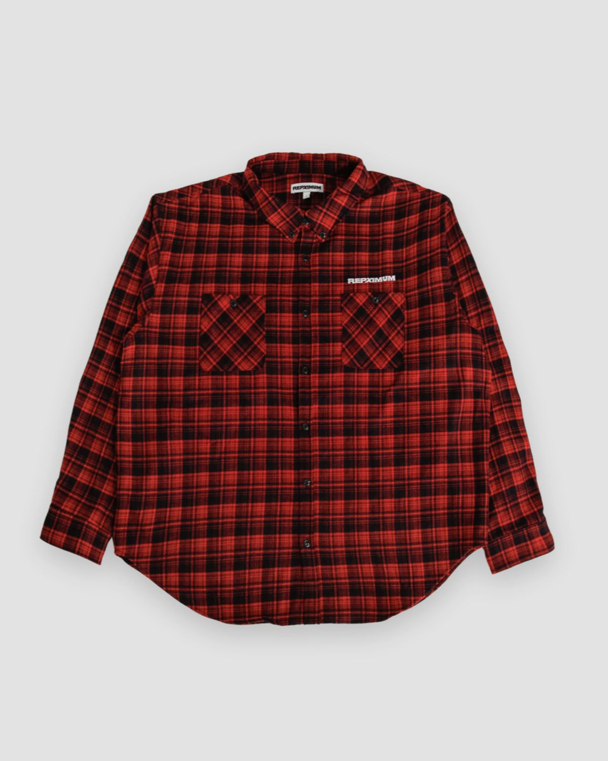 렙시멈(REPXIMUM) 백로고 컴포트 오버핏 플란넬셔츠 (4Colors)