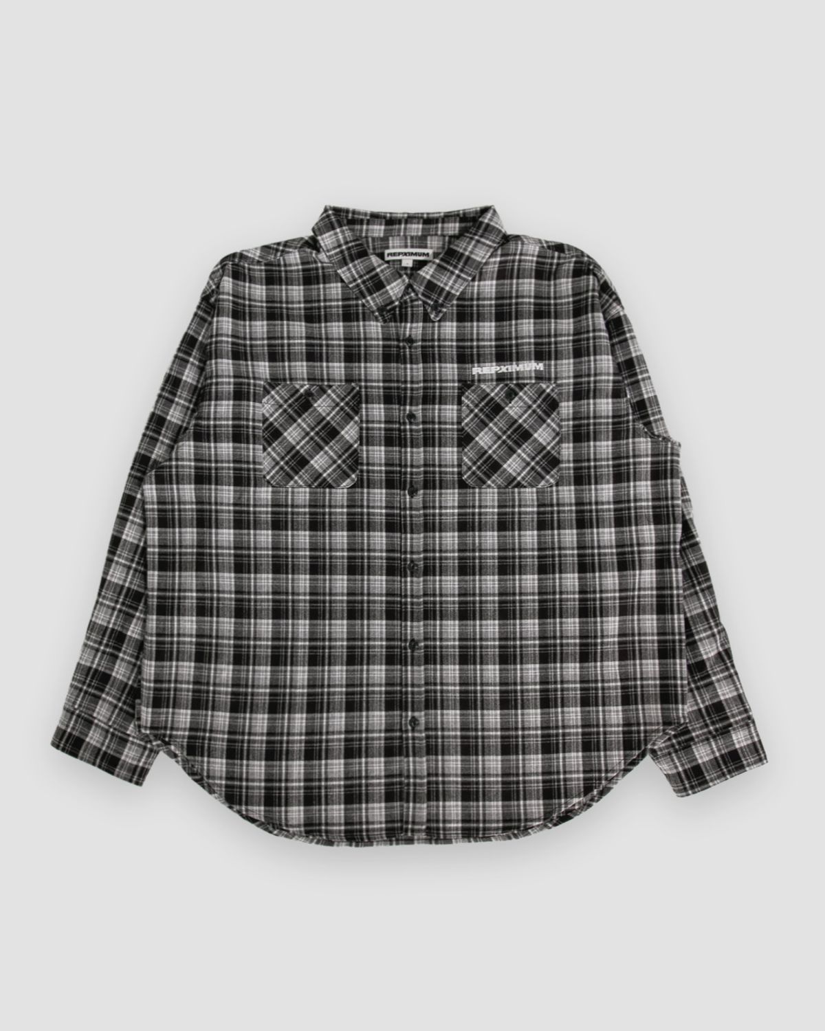 렙시멈(REPXIMUM) 백로고 컴포트 오버핏 플란넬셔츠 (4Colors)