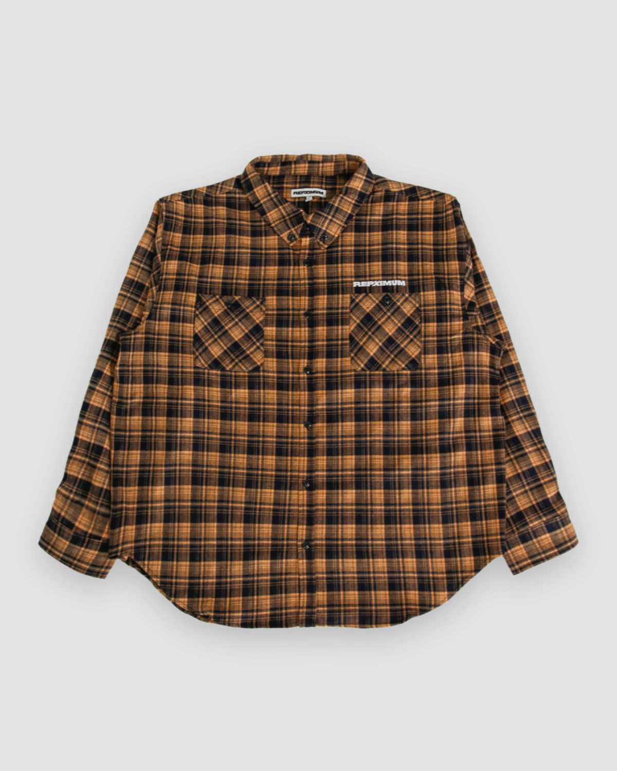 렙시멈(REPXIMUM) 백로고 컴포트 오버핏 플란넬셔츠 (4Colors)