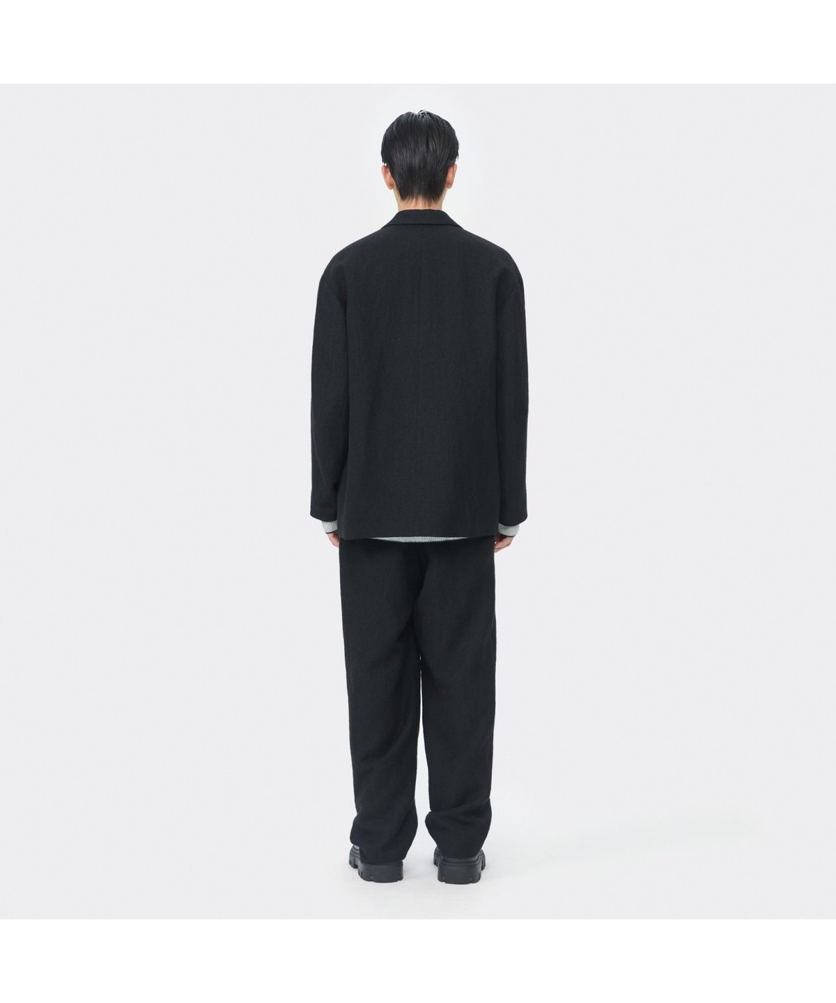 커스텀멜로우(CUSTOMELLOW) Black Wide Fit Gauze Setup Pants CWPAW25641BKX