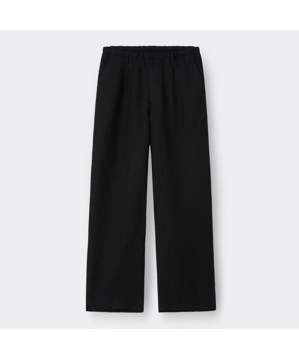 커스텀멜로우(CUSTOMELLOW) Black Wide Fit Gauze Setup Pants CWPAW25641BKX