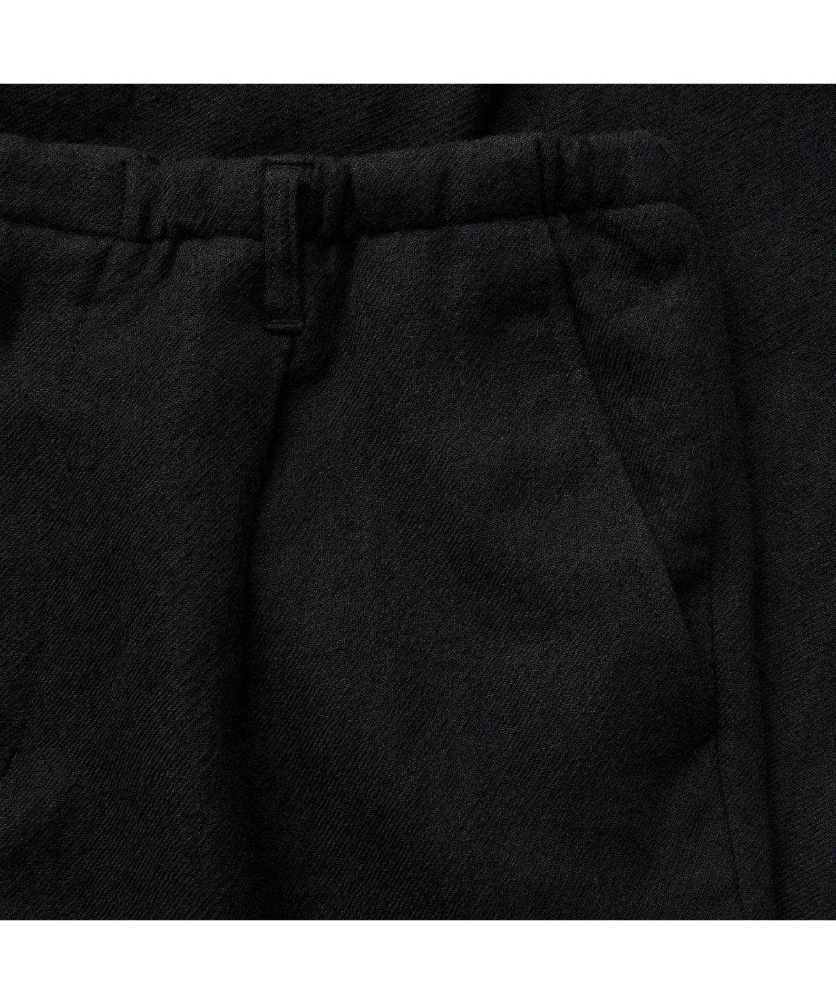 커스텀멜로우(CUSTOMELLOW) Black Wide Fit Gauze Setup Pants CWPAW25641BKX