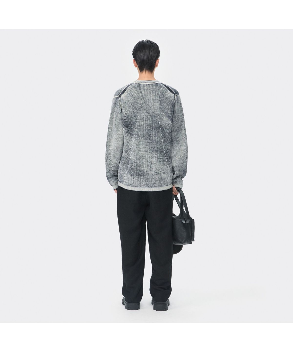 커스텀멜로우(CUSTOMELLOW) Black Wide Fit Pants CWPAW25541BKX