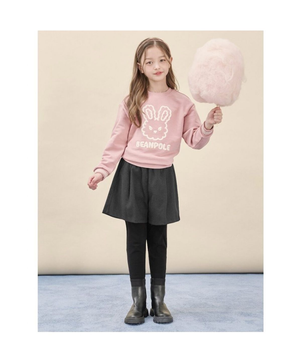 빈폴 키즈(BEANPOLE KIDS) 여아 레깅스 숏팬츠  애쉬 (BI5X21G044)