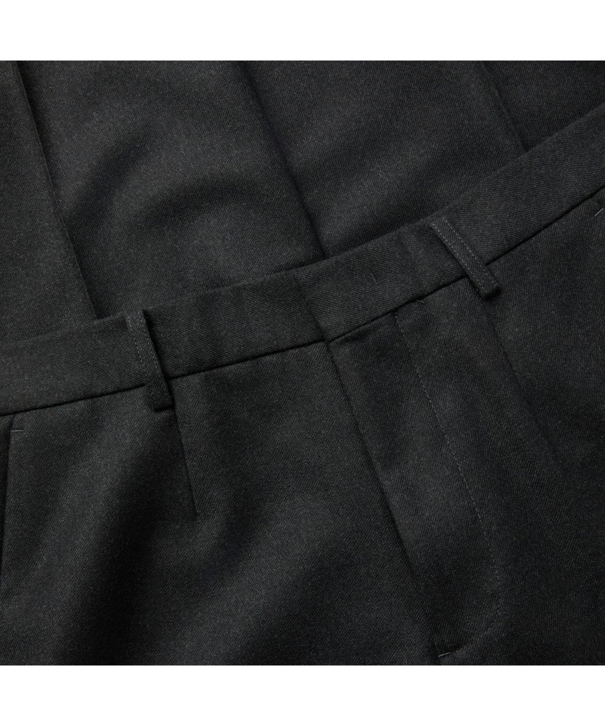 커스텀멜로우(CUSTOMELLOW) Grey Wide Fit Wool Setup Pants CWPAW25843GYD