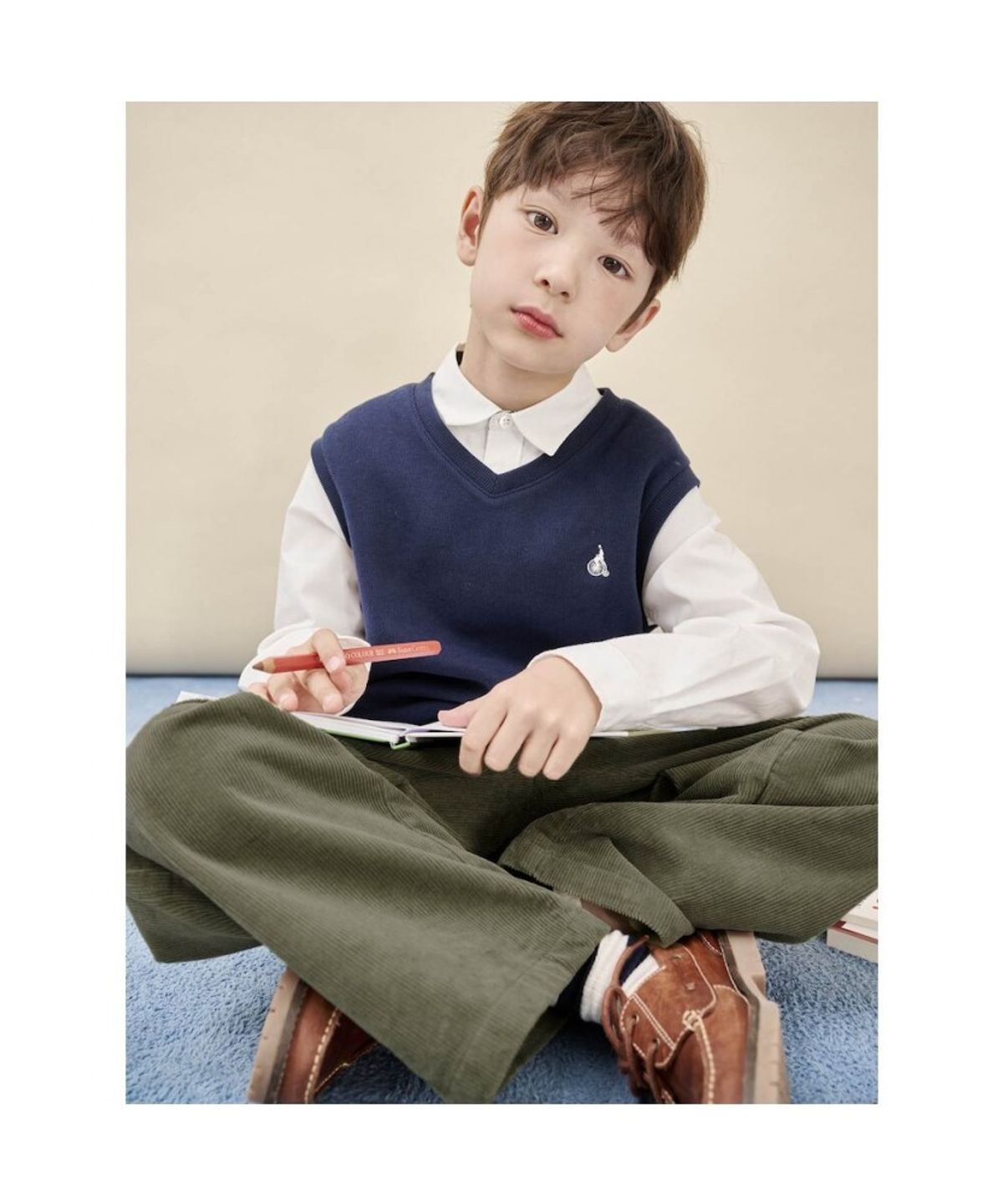 빈폴 키즈(BEANPOLE KIDS) 코듀로이 카고 팬츠  카키 (BI5X21U05H)