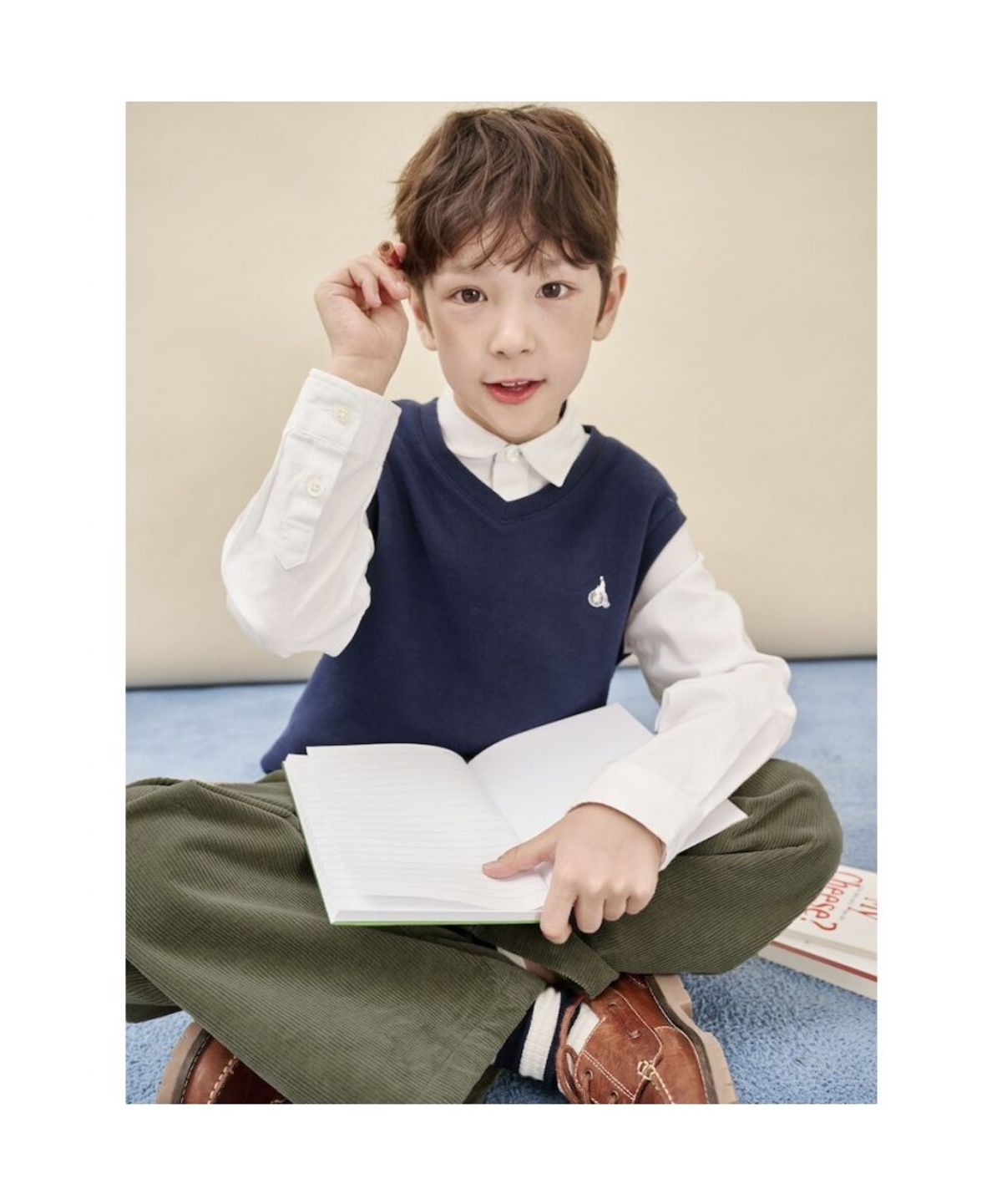 빈폴 키즈(BEANPOLE KIDS) 코듀로이 카고 팬츠  카키 (BI5X21U05H)