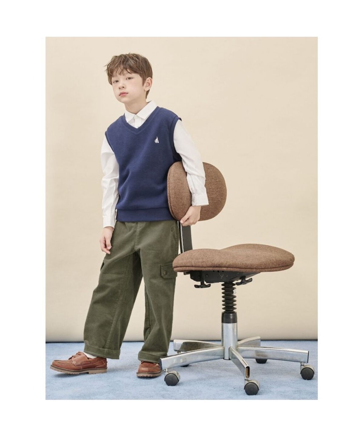 빈폴 키즈(BEANPOLE KIDS) 코듀로이 카고 팬츠  카키 (BI5X21U05H)