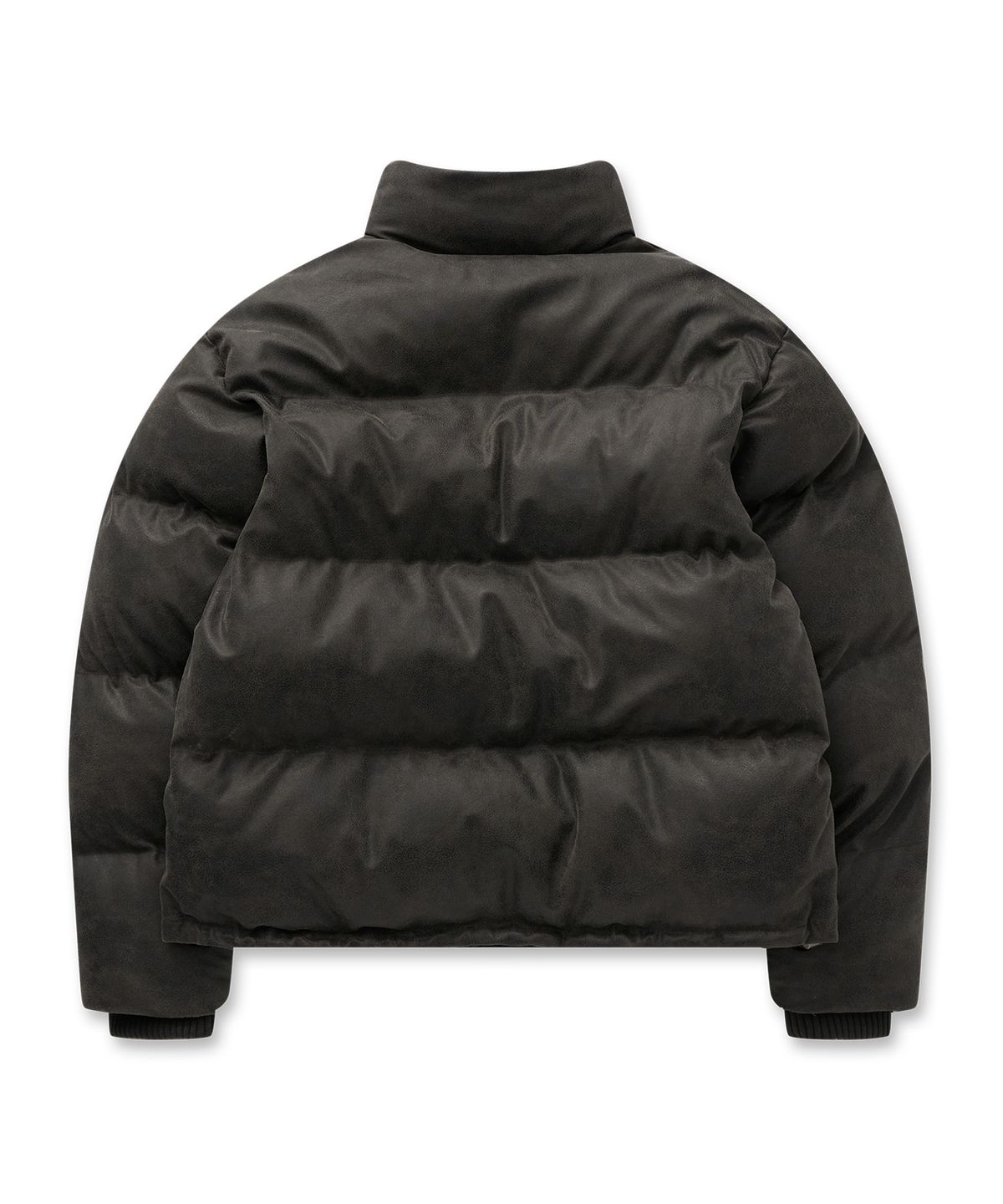 필프(PEALP) Vintage Faux Leather Padded Jacket 28(Black)